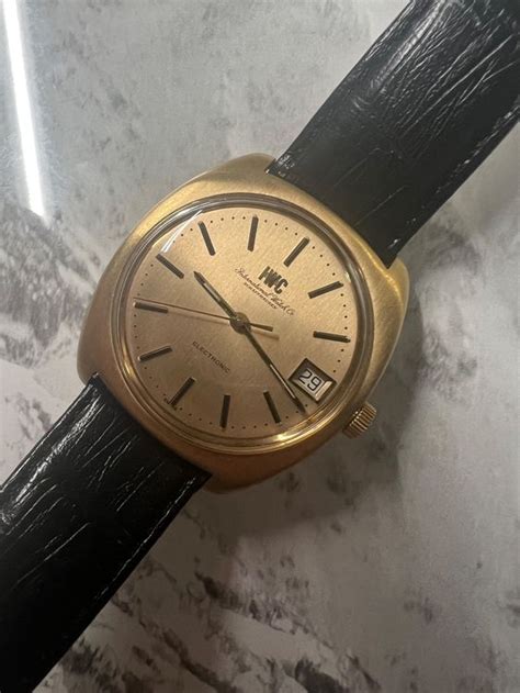 iwc stimmgabeluhr|IWC Electronic Cal 160 Stimmgabeluhr 18K/750 Gold .